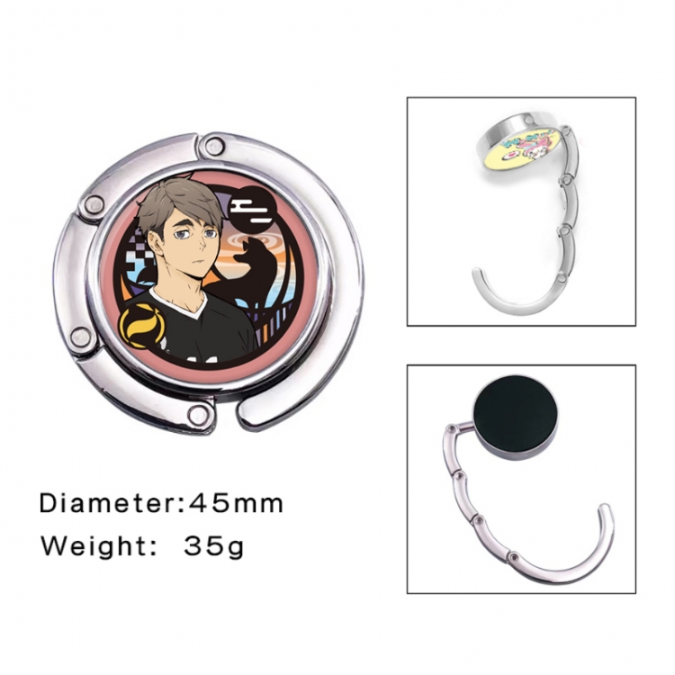 Haikyuu!! Anime folding bag hanger table edge bag hook 45mm