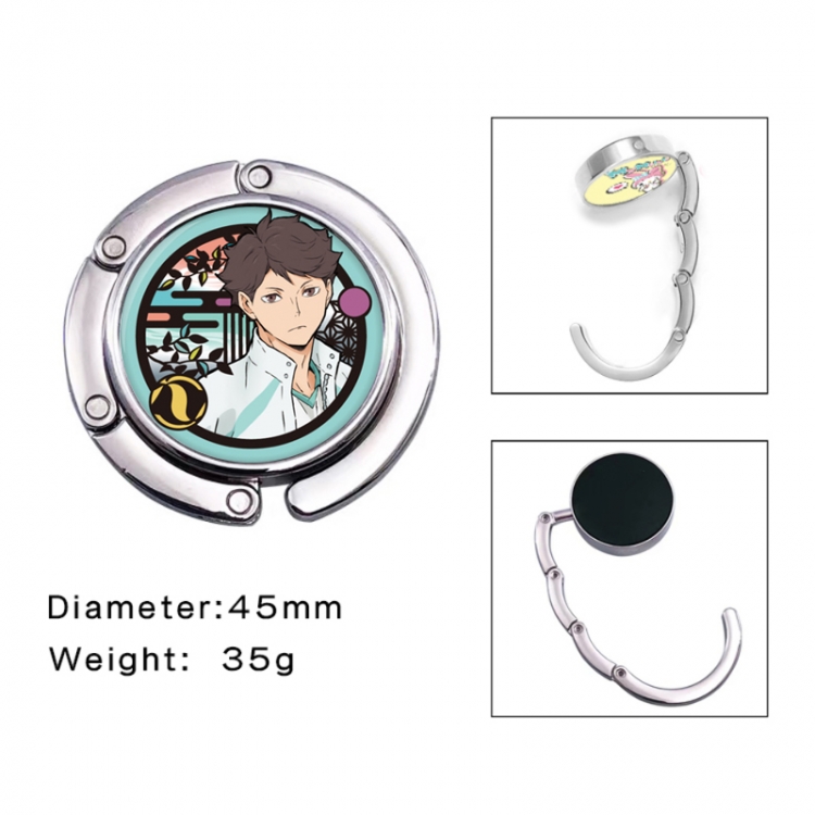 Haikyuu!! Anime folding bag hanger table edge bag hook 45mm