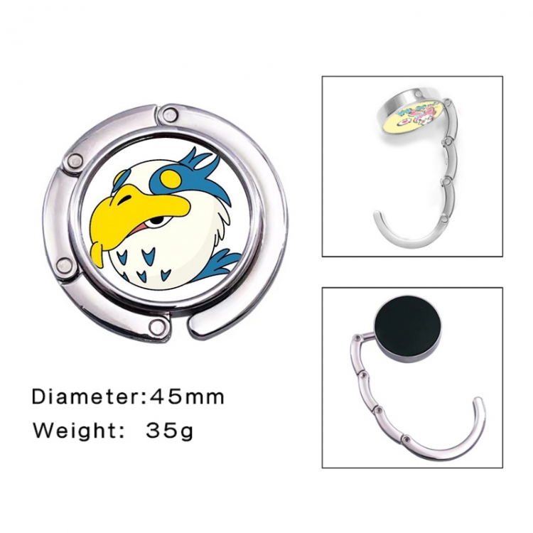The Boy and the Heron Anime folding bag hanger table edge bag hook 45mm