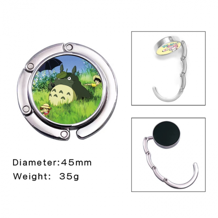 TOTORO Anime folding bag hanger table edge bag hook 45mm