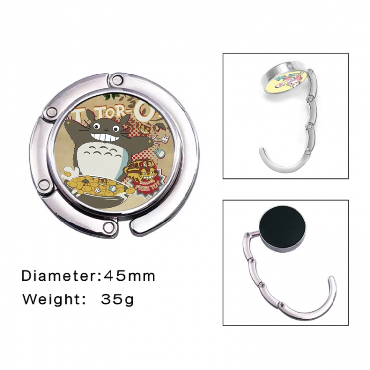 TOTORO Anime folding bag hanger table edge bag hook 45mm