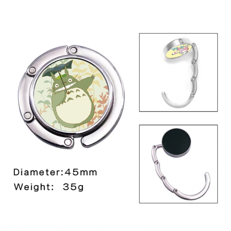 TOTORO Anime folding bag hanger table edge bag hook 45mm