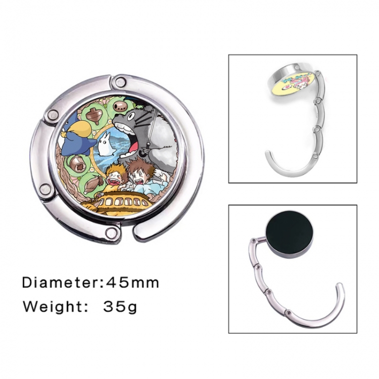 TOTORO Anime folding bag hanger table edge bag hook 45mm