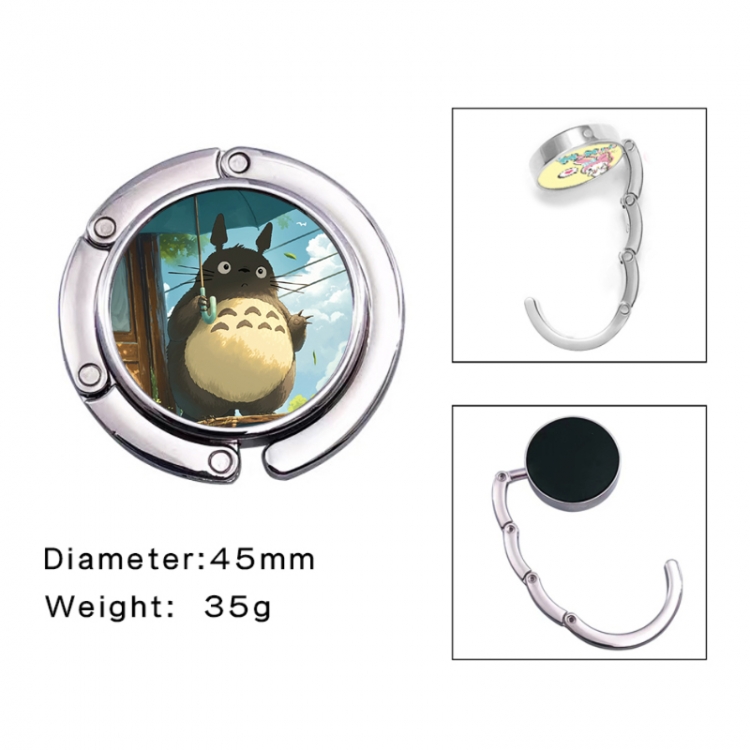TOTORO Anime folding bag hanger table edge bag hook 45mm