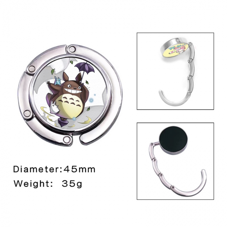 TOTORO Anime folding bag hanger table edge bag hook 45mm
