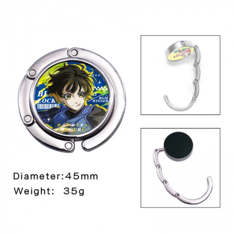 BLUE LOCK Anime folding bag hanger table edge bag hook 45mm