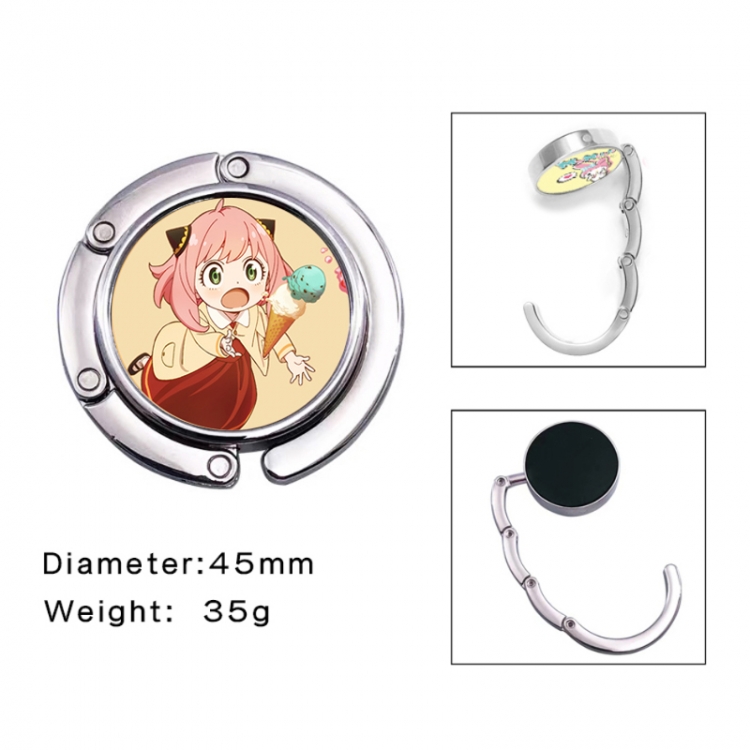 SPYxFAMILY Anime folding bag hanger table edge bag hook 45mm