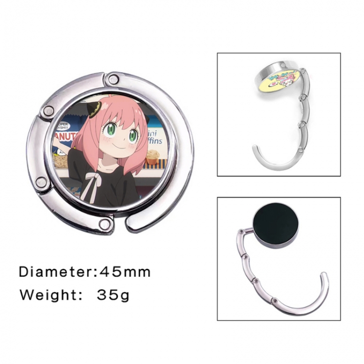 SPYxFAMILY Anime folding bag hanger table edge bag hook 45mm