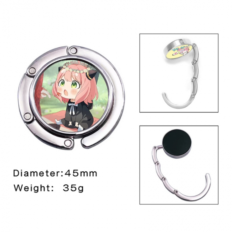 SPYxFAMILY Anime folding bag hanger table edge bag hook 45mm