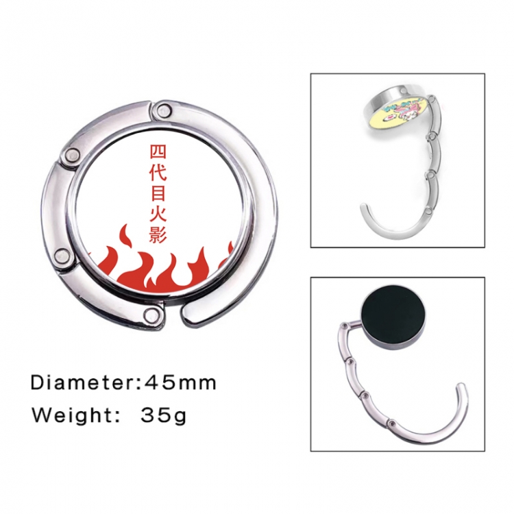 Naruto Anime folding bag hanger table edge bag hook 45mm