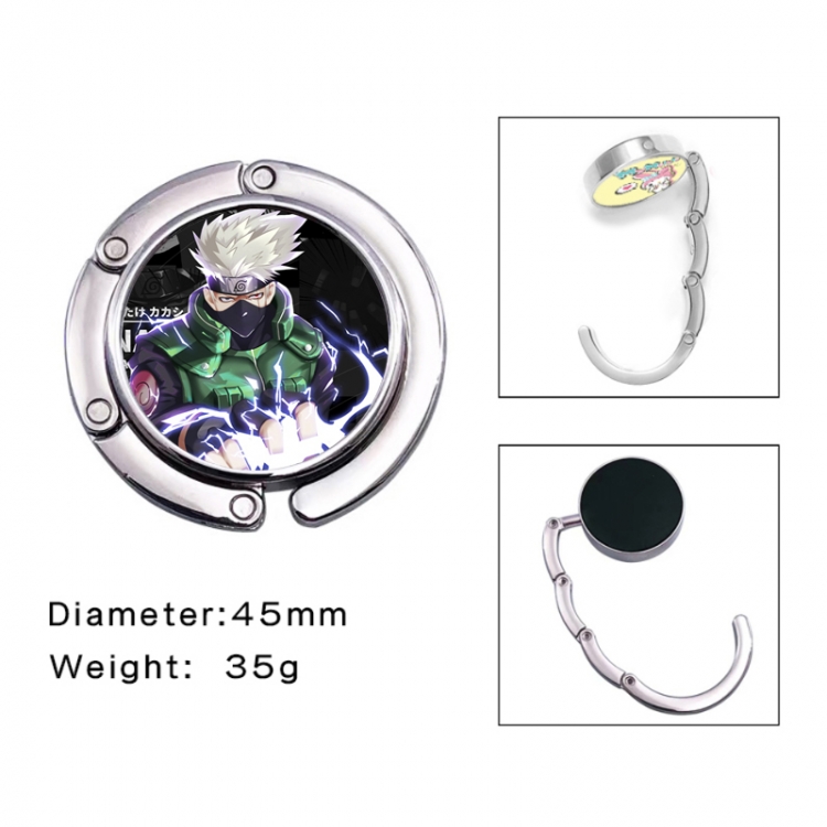 Naruto Anime folding bag hanger table edge bag hook 45mm