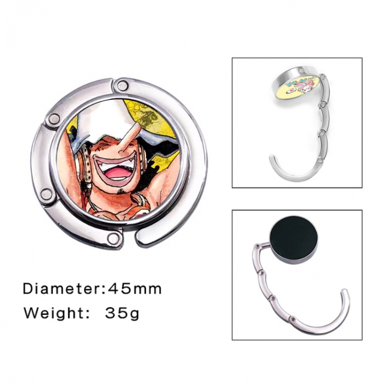 One Piece Anime folding bag hanger table edge bag hook 45mm