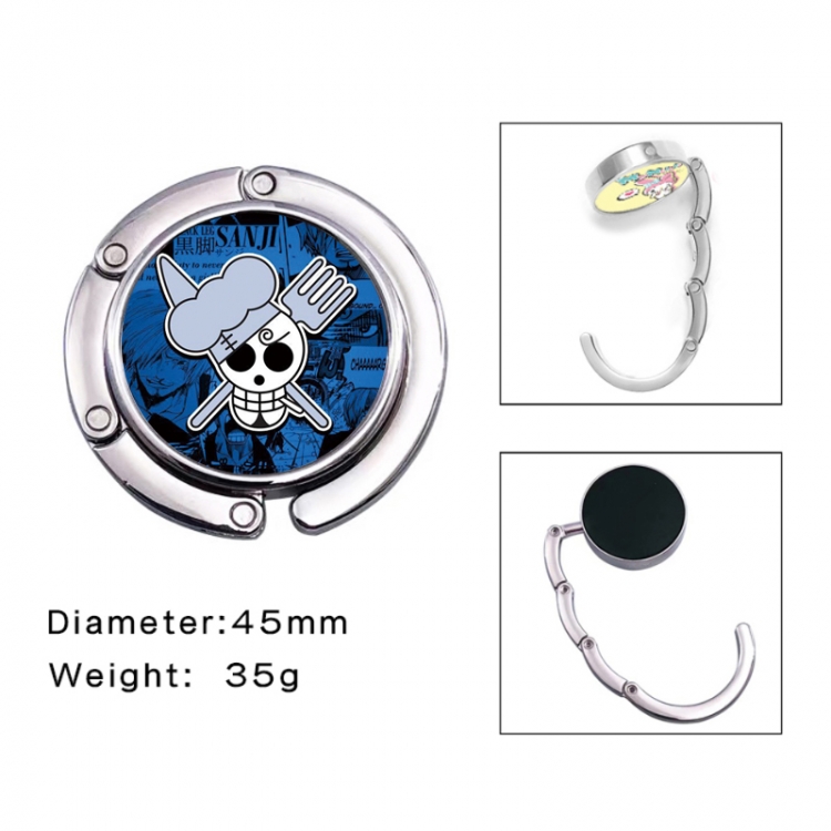 One Piece Anime folding bag hanger table edge bag hook 45mm
