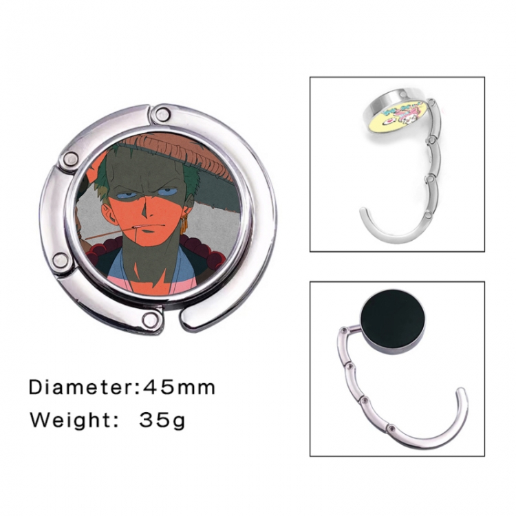 One Piece Anime folding bag hanger table edge bag hook 45mm