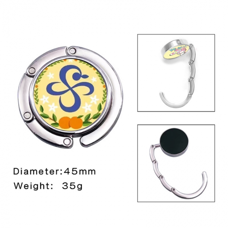 One Piece Anime folding bag hanger table edge bag hook 45mm