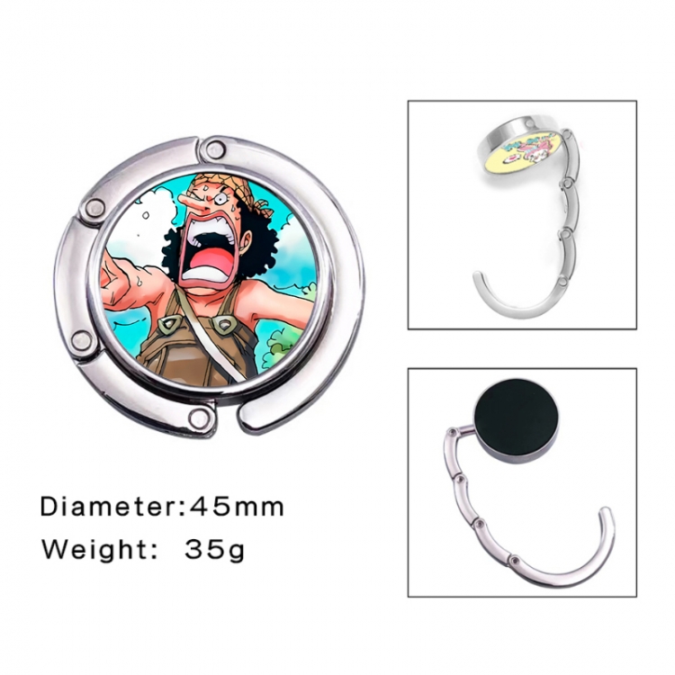 One Piece Anime folding bag hanger table edge bag hook 45mm