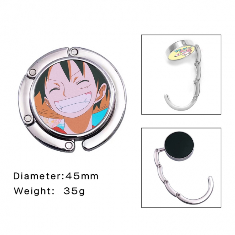One Piece Anime folding bag hanger table edge bag hook 45mm