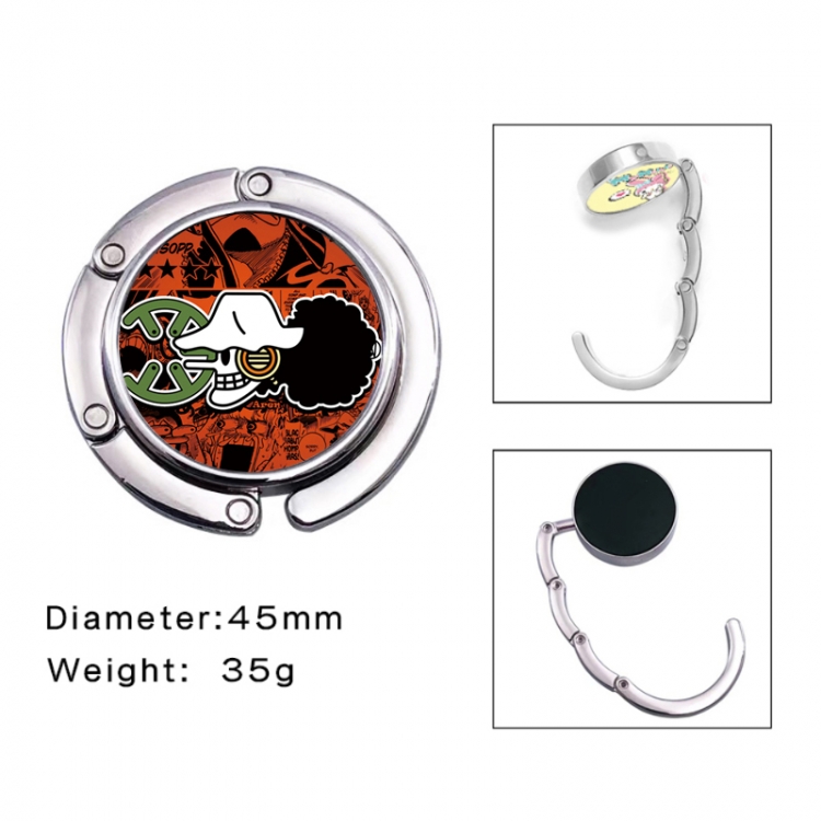 One Piece Anime folding bag hanger table edge bag hook 45mm