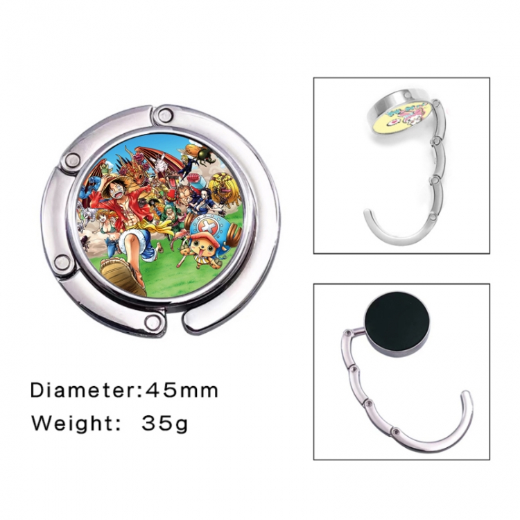 One Piece Anime folding bag hanger table edge bag hook 45mm