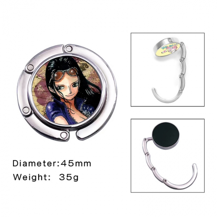 One Piece Anime folding bag hanger table edge bag hook 45mm