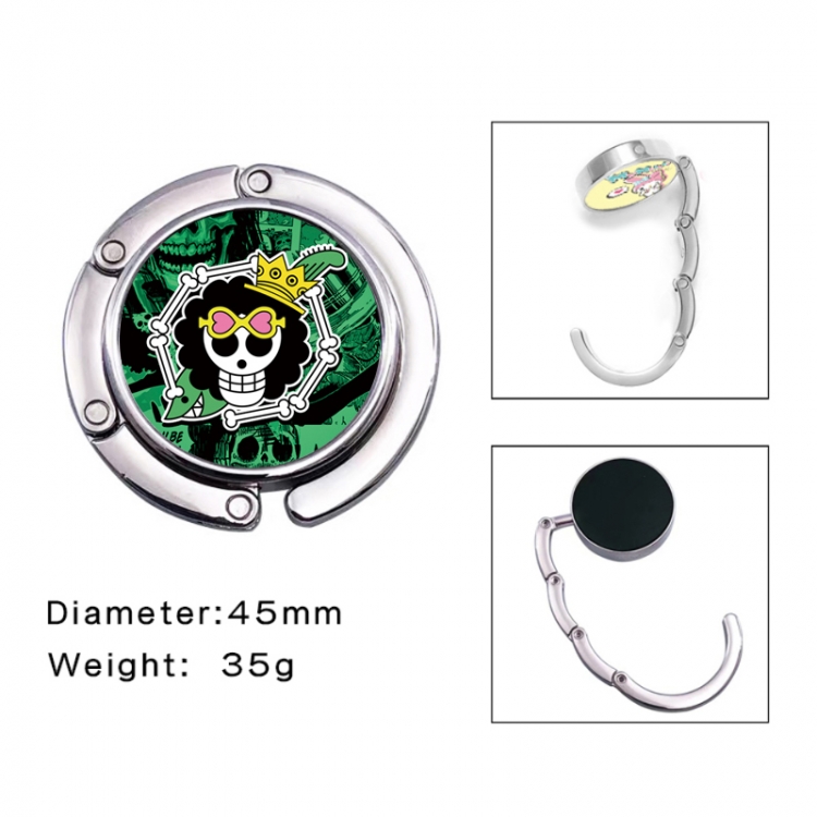 One Piece Anime folding bag hanger table edge bag hook 45mm