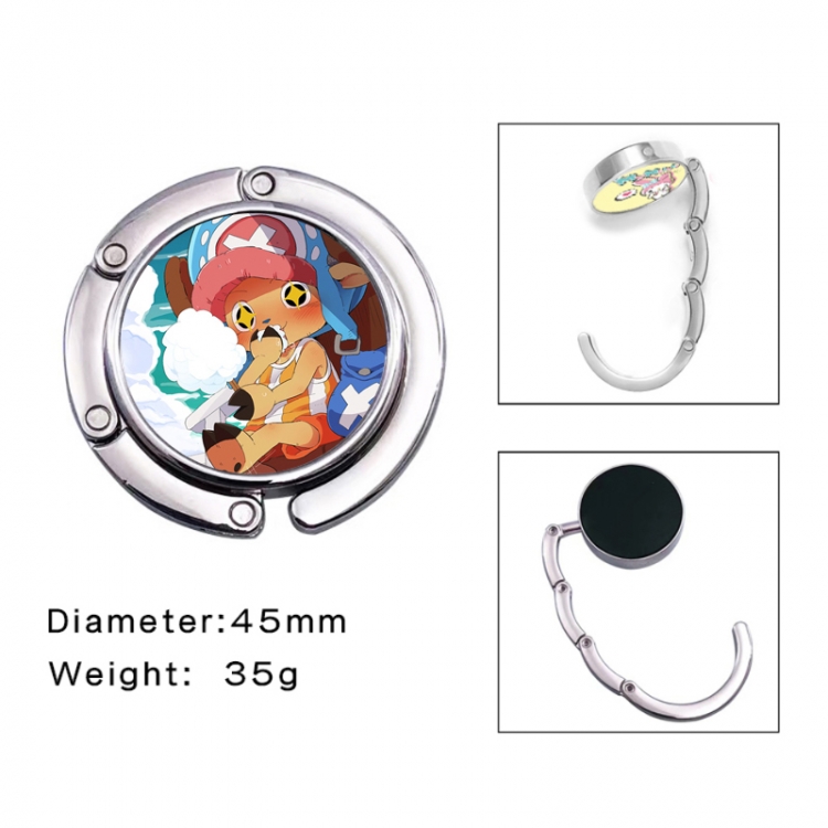 One Piece Anime folding bag hanger table edge bag hook 45mm