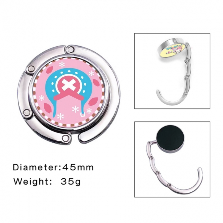 One Piece Anime folding bag hanger table edge bag hook 45mm