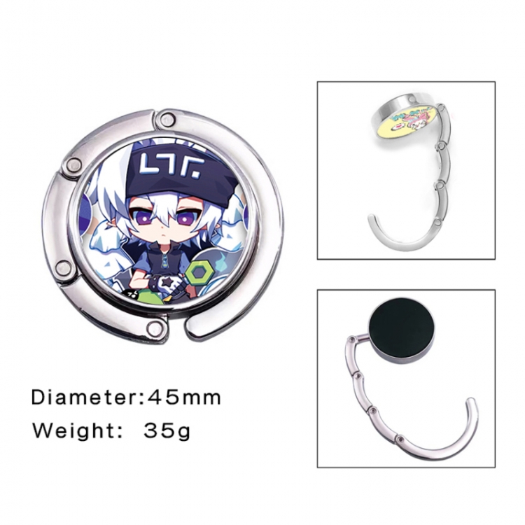 AOTU Anime folding bag hanger table edge bag hook 45mm