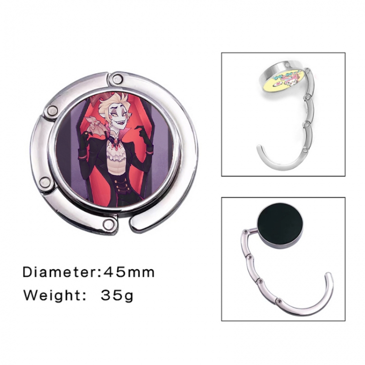 Hazbin Hotel Anime folding bag hanger table edge bag hook 45mm