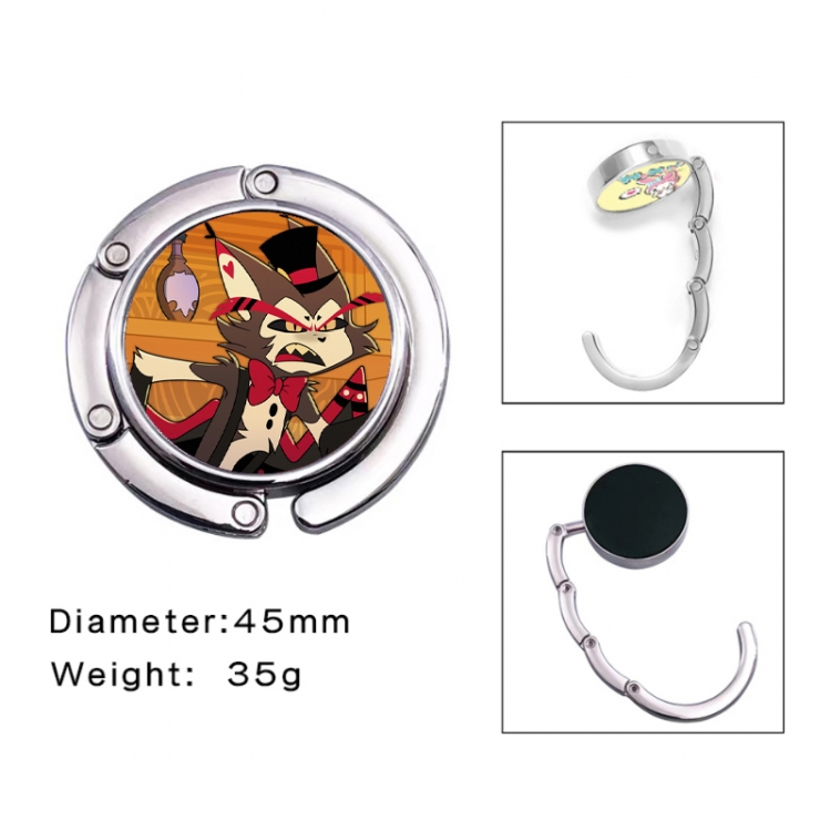 Hazbin Hotel Anime folding bag hanger table edge bag hook 45mm