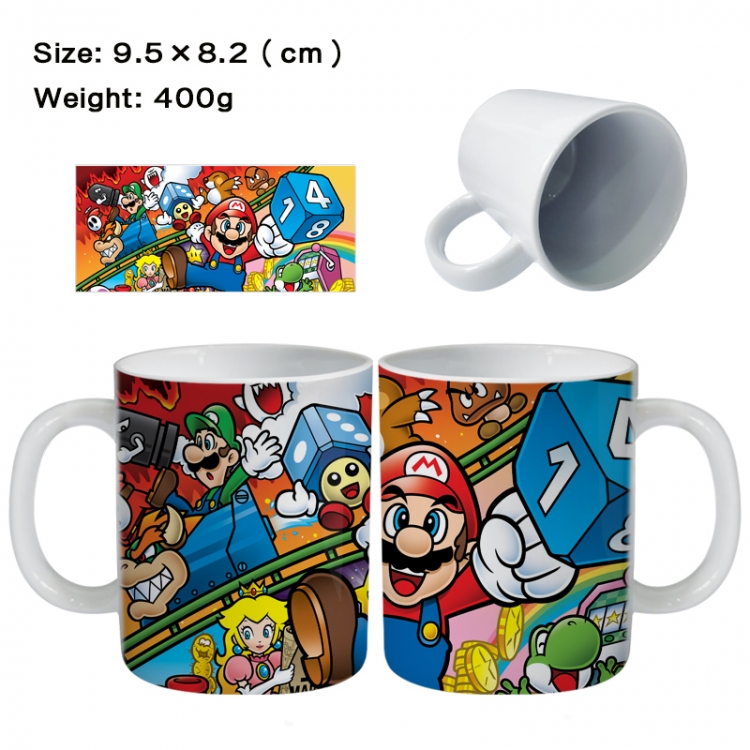 Super Mario Anime peripheral ceramic cup tea cup drinking cup 9.5X8.2cm