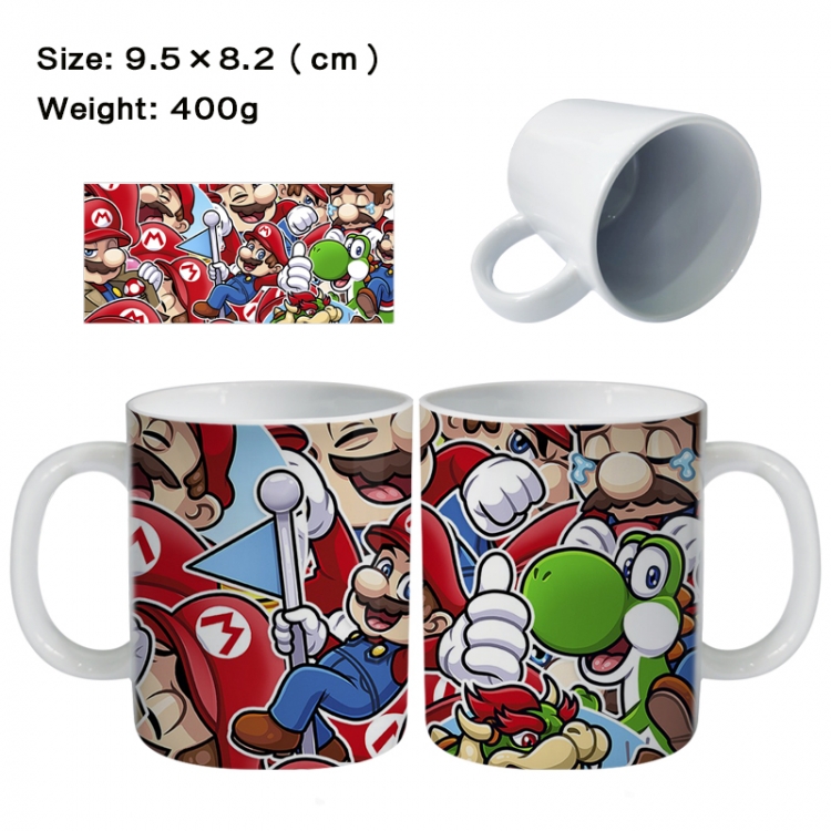Super Mario Anime peripheral ceramic cup tea cup drinking cup 9.5X8.2cm