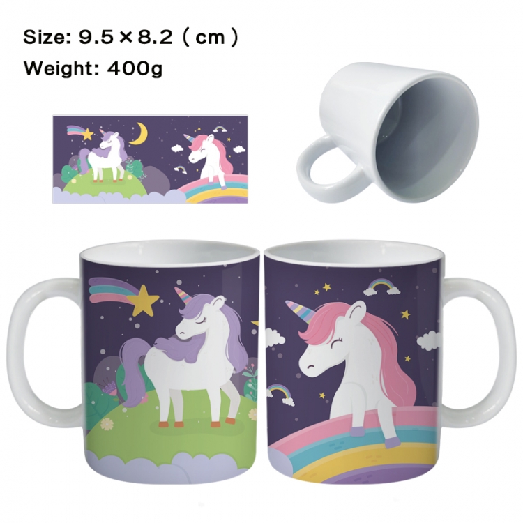 Unicorn Anime peripheral ceramic cup tea cup drinking cup 9.5X8.2cm
