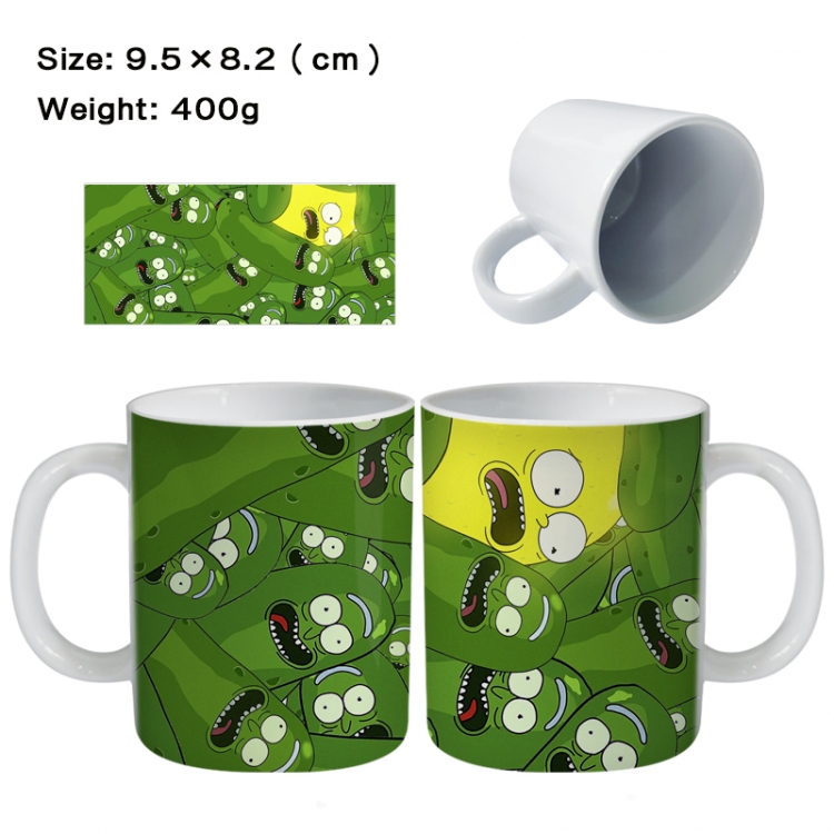 Rick and Morty Anime peripheral ceramic cup tea cup drinking cup 9.5X8.2cm