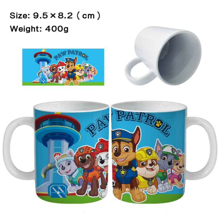 PAW Patrol Anime peripheral ceramic cup tea cup drinking cup 9.5X8.2cm