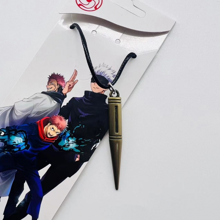 Jujutsu Kaisen Anime peripheral leather rope necklace pendant jewelry price for 5 pcs