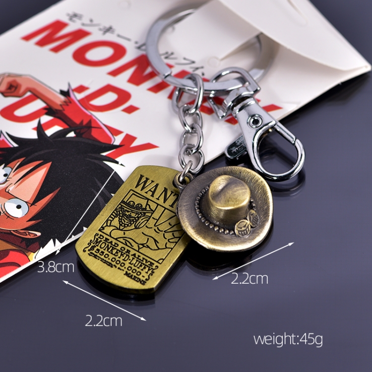 One Piece Anime peripheral double pendant keychain pendant price for 5 pcs