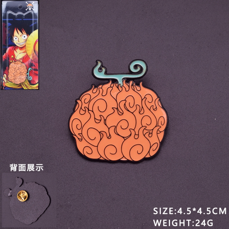 One Piece Anime cartoon metal brooch badge price for 5 pcs 