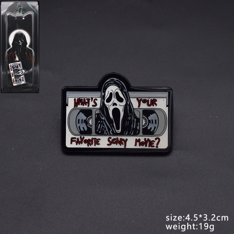 scream Anime cartoon metal brooch badge price for 5 pcs 