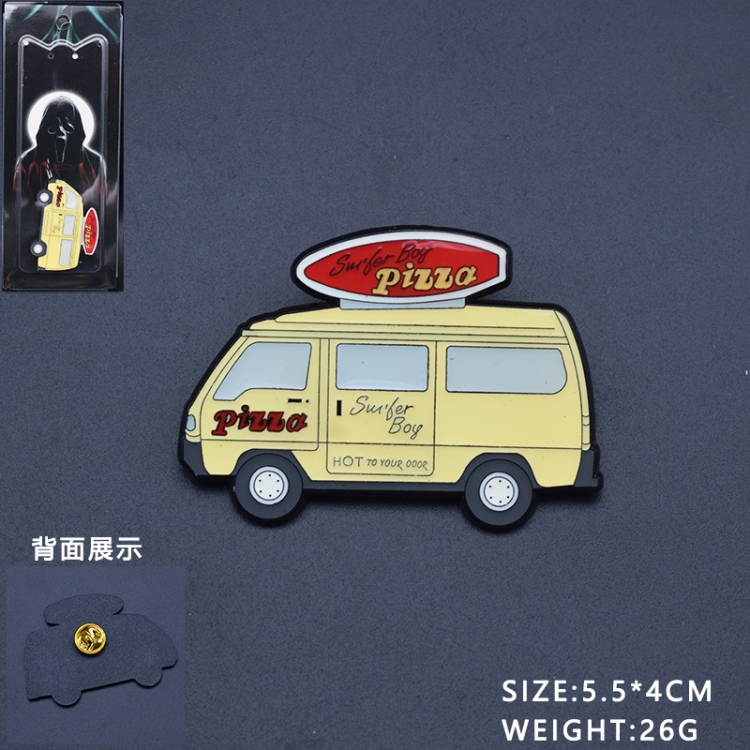 scream Anime cartoon metal brooch badge price for 5 pcs 