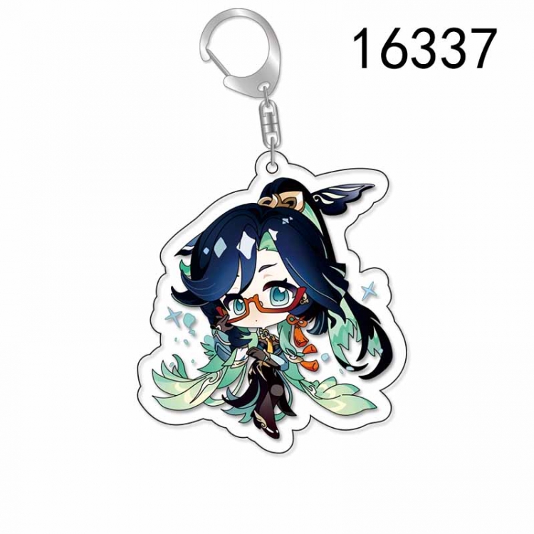 Genshin Impact Anime Acrylic Keychain Charm price for 5 pcs