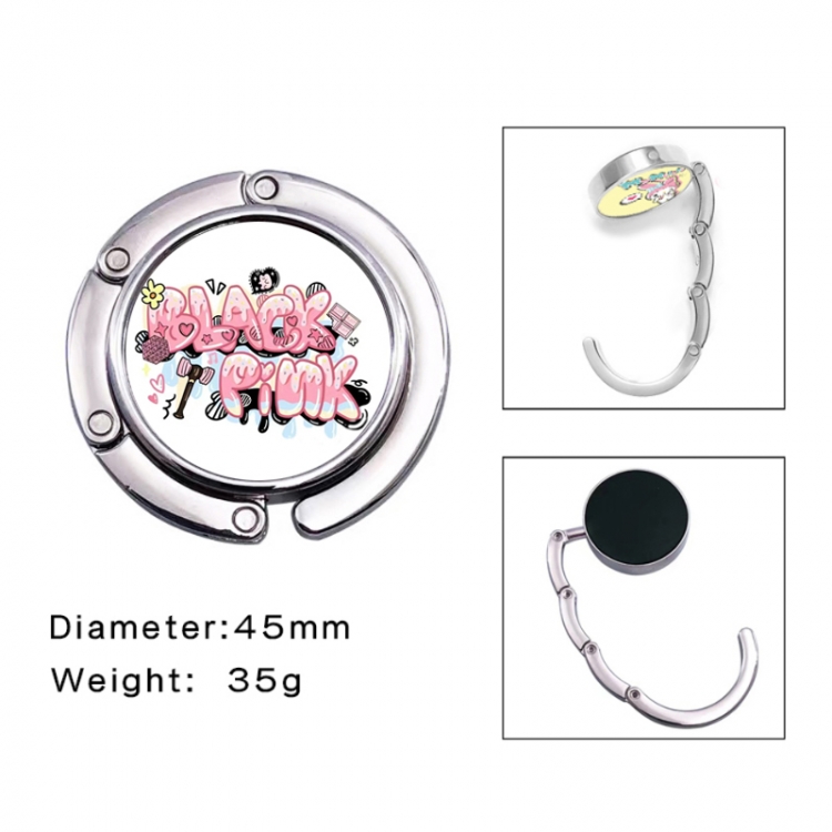 BTS Anime folding bag hanger table edge bag hook 45mm