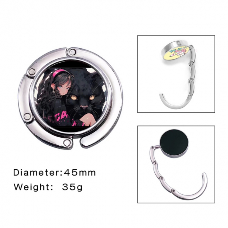 BLACK PINK Anime folding bag hanger table edge bag hook 45mm