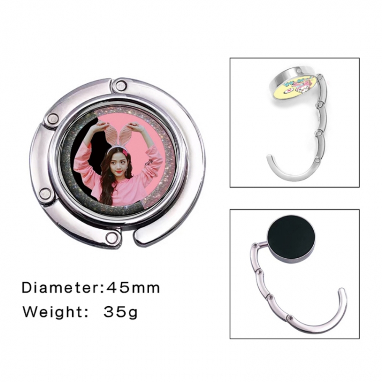 BLACK PINK Anime folding bag hanger table edge bag hook 45mm