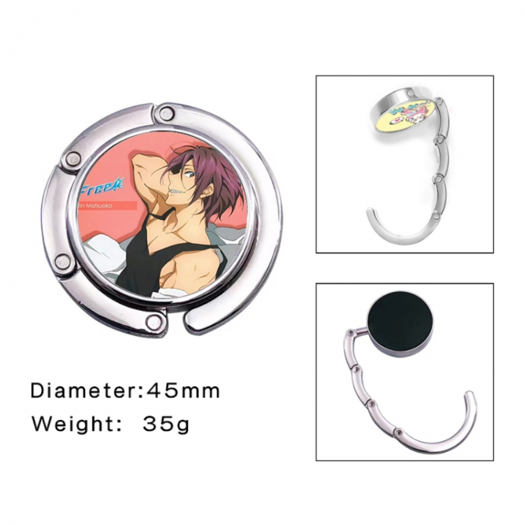 Free! Anime folding bag hanger table edge bag hook 45mm