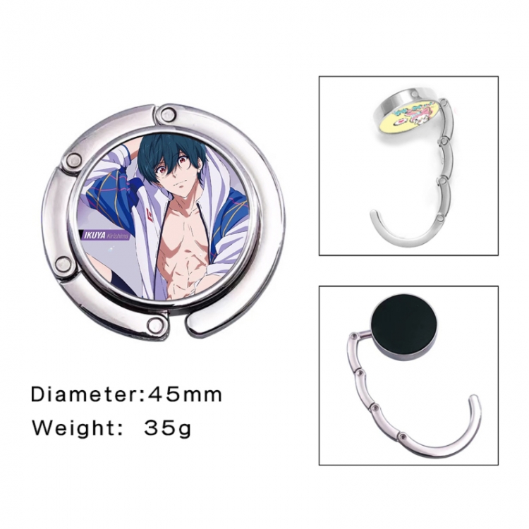 Free! Anime folding bag hanger table edge bag hook 45mm