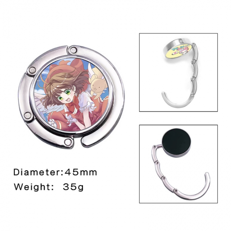 Card Captor Sakura Anime folding bag hanger table edge bag hook 45mm