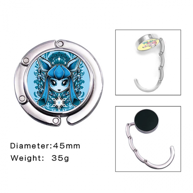 Pokemon Anime folding bag hanger table edge bag hook 45mm