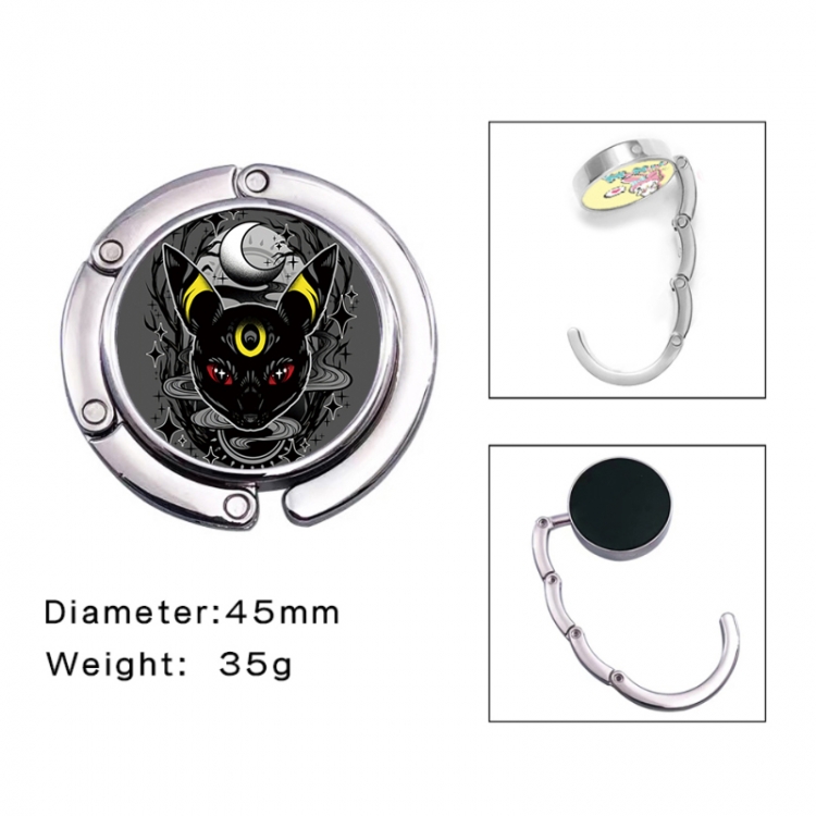 Pokemon Anime folding bag hanger table edge bag hook 45mm