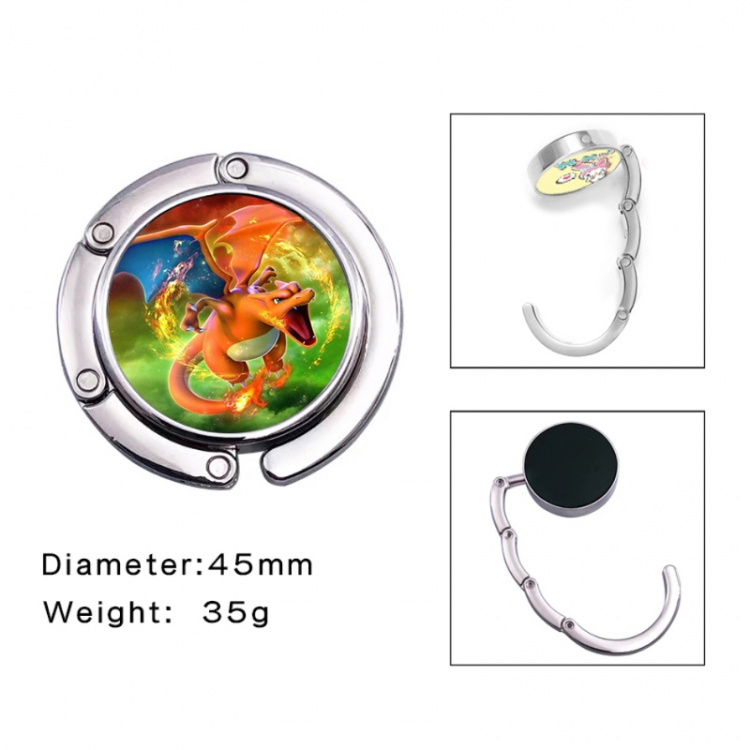 Pokemon Anime folding bag hanger table edge bag hook 45mm